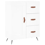 Highboard White 69.5x34x180 cm Engineered Wood 3189989