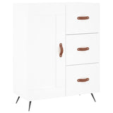 Highboard White 69.5x34x180 cm Engineered Wood 3189989