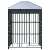 Outdoor Dog Kennel with Roof 150x150x210 cm 145760