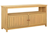 Garden Console Table with Storage Light Acacia 110 x 35 x 75 cm 42026801