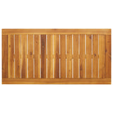 Garden Dining Table 110x56x75 cm Solid Wood Acacia 366372