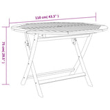 Garden Dining Set Wood Solid Acacia wood 5 piece set Foldable 3203352