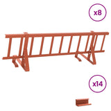 Roof Snow Guard Red 800 x 29.5 x 34.5 cm Steel 42028462