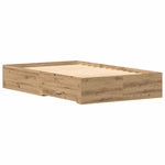 Bed Frame with Drawers Artisan oak 120 x 190 cm Engineered wood 3333979