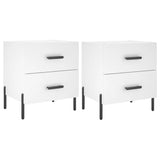Bedside Cabinets 2 pcs White 40x35x47.5 cm Engineered Wood 827325