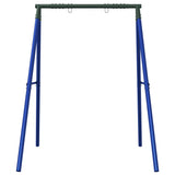 ZNTS Swing Frame for Outdoor with 2 Hanging Hooks Blue Steel 4009875