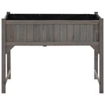 ZNTS Raised Bed with Greenhouse 110x54x120 cm Solid Fir Wood 316472