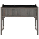 ZNTS Raised Bed with Greenhouse 110x54x120 cm Solid Fir Wood 316472