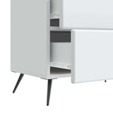 Bedside Cabinet White 62 x 34.5 x 47.5 cm Engineered Wood 895465