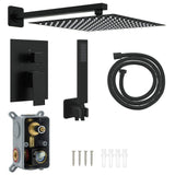 Concealed Shower System Black Stainless Steel 201 42028989