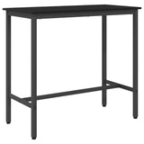 Table Black Oak 100 x 50 x 90.5 cm Engineered Wood and Steel 873732