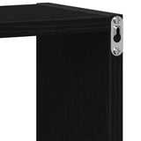Wall Cube Shelves 4 pcs Black Oak 30x15x30 cm Engineered Wood 862056