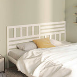 Bed Headboard White 186x4x100 cm Solid Wood Pine 814160