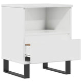 Bedside Cabinet High Gloss White 40x35x50 cm Engineered Wood 830640