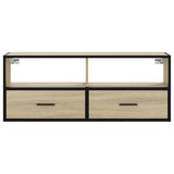 TV Cabinet Sonoma Oak 100x31x39.5 cm Engineered Wood and Metal 848930