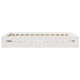 Bed Frame without Mattress White 120x200 cm Solid Wood Pine 3309003