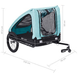 Pet Bike Trailer Blue and Black 92595