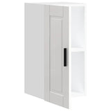 Kitchen Wall Cabinet "Porto" High Gloss White Engineered Wood 854019