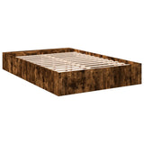 Bed Frame without Mattress Smoked Oak 120x200 cm 3280577