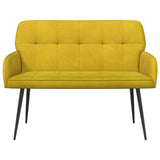 2 Seater Sofa with Metal Legs 2-Seater Yellow Velvet 42051058