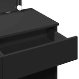 Dressing Table with LED Black 100x40x120 cm 848207