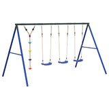 Outdoor Swing Set with Swings and Disc Swing 3283610