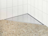 2 in 1 Triangle Shower Drain Silver 32 x 32 x 7.5 cm 42015936
