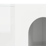 Sideboard High Gloss White 100 x 35 x 59 cm Engineered Wood 891348