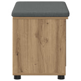 Hall Bench with Cushion with Shelf Artisan Oak 60 x 38 x 46 cm 891503