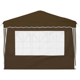 Pop-up Party Tent 288 x 288 x 245 cm Taupe Oxford Fabric 42019762
