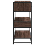 Console Table Brown Oak 90x35x80 cm Engineered Wood 849183