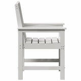 Garden Dining Chair 2 pcs White 65.5 x 59 x 88cm HDPE 42006604