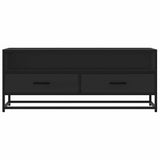 TV Cabinet Black 100x34.5x40 cm Engineered Wood and Metal 848814