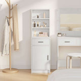Highboard with Drawer White 40 x 40.5 x 135 cm Engineered Wood 865073