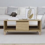 ZNTS Coffee Table Sonoma Oak 90x50x36,5 cm Engineered Wood 821063
