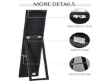 Full Length Mirror for Bedroom, Free Standing Dressing Mirror, Wall Mirror for Living Room, 37 x 154 T3398P329545