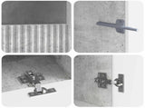 5 Piece LED TV Cabinet Concrete Grey Engineered Wood 3416599