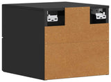 Wall-Mounted Bedside Cabinet Black 34.5 x 33 x 40 cm 898637
