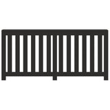 Radiator Cover Black 175x20x82 cm Engineered Wood 852754