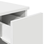 ZNTS Bedside Cabinet with Drawer White 20x36x60 cm 858695