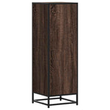 Highboard Brown Oak 35.5x35x106.5 cm Engineered Wood and Metal 849068