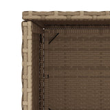 Garden Storage Cabinet Beige 50x55x115 cm Poly Rattan 365550