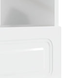 LED TV Cabinet High Gloss White Engineered Wood 897869