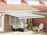 Awning Frame with Manual Anthracite 3 x 2.5 m Aluminium 46871