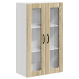 Wall Glass Cabinet LUCCA Sonoma Oak 60 x 31 x 100 cm 885177