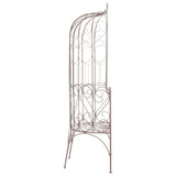 Garden Bench Antique Brown Wrought iron 95 cm Tough 45433