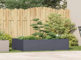 Planter Anthracite 120x80x40 cm Steel 860747
