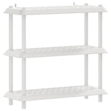 Shelving Unit 3-Tier 100 x 40 x 96 cm PP White 8011746