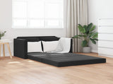 Folding Sofa Bed Black 122 x 70 x 60 cm Velvet 42030481