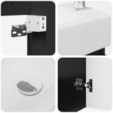 Bathroom Vanity Unit with Tap Black 45.5 x 25.5 x 84 cm 889492